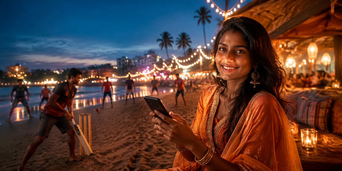 Andar Bahar playing cards and chips on a table in India